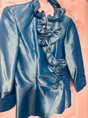 Nordstrom Ruffled Collared Blouse Sz S